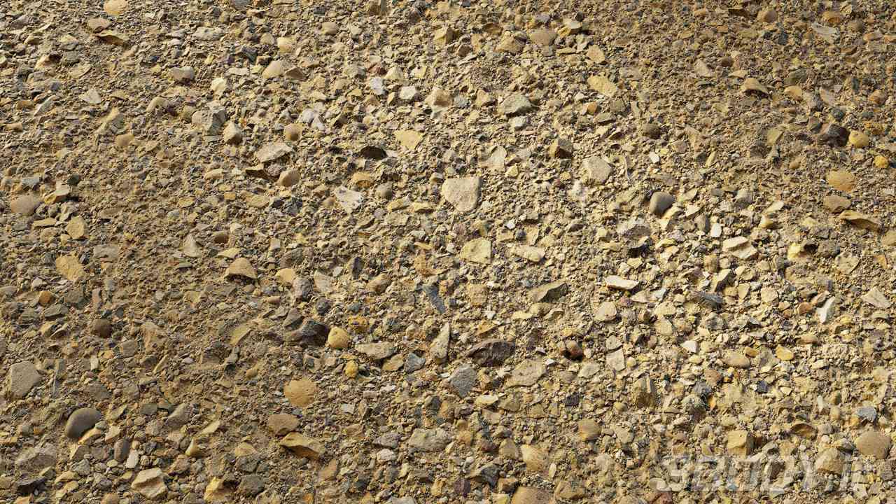 متریال زمین شن gravel ground عکس 1